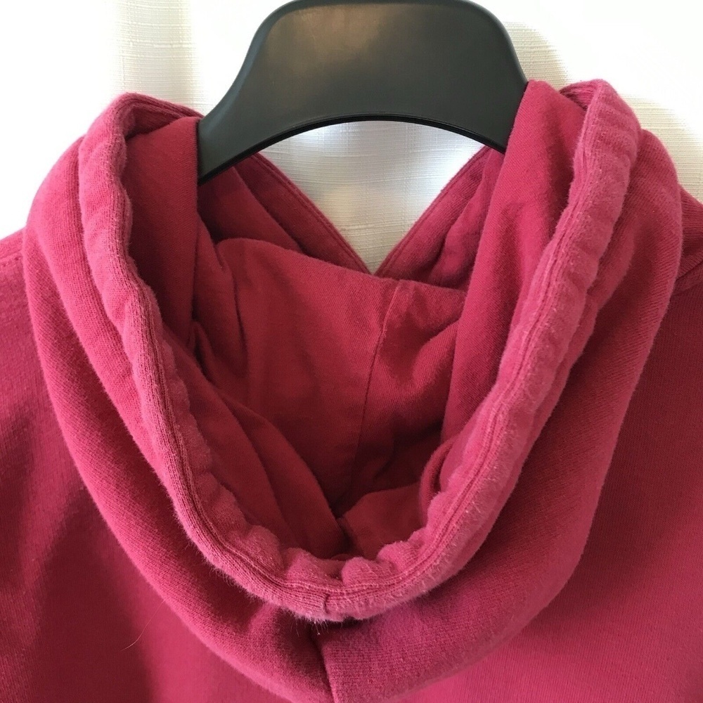 Peloton Womens Fuchsia Long Sleeve Drawstring Fleece Pullover Hoodie Size Small - Picture 14 of 15